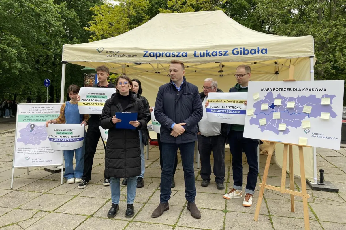 Mieszkańcy Krakowa będą mogli zgłosić swoje potrzeby i pomysły w ramach akcji "Mapa Potrzeb"