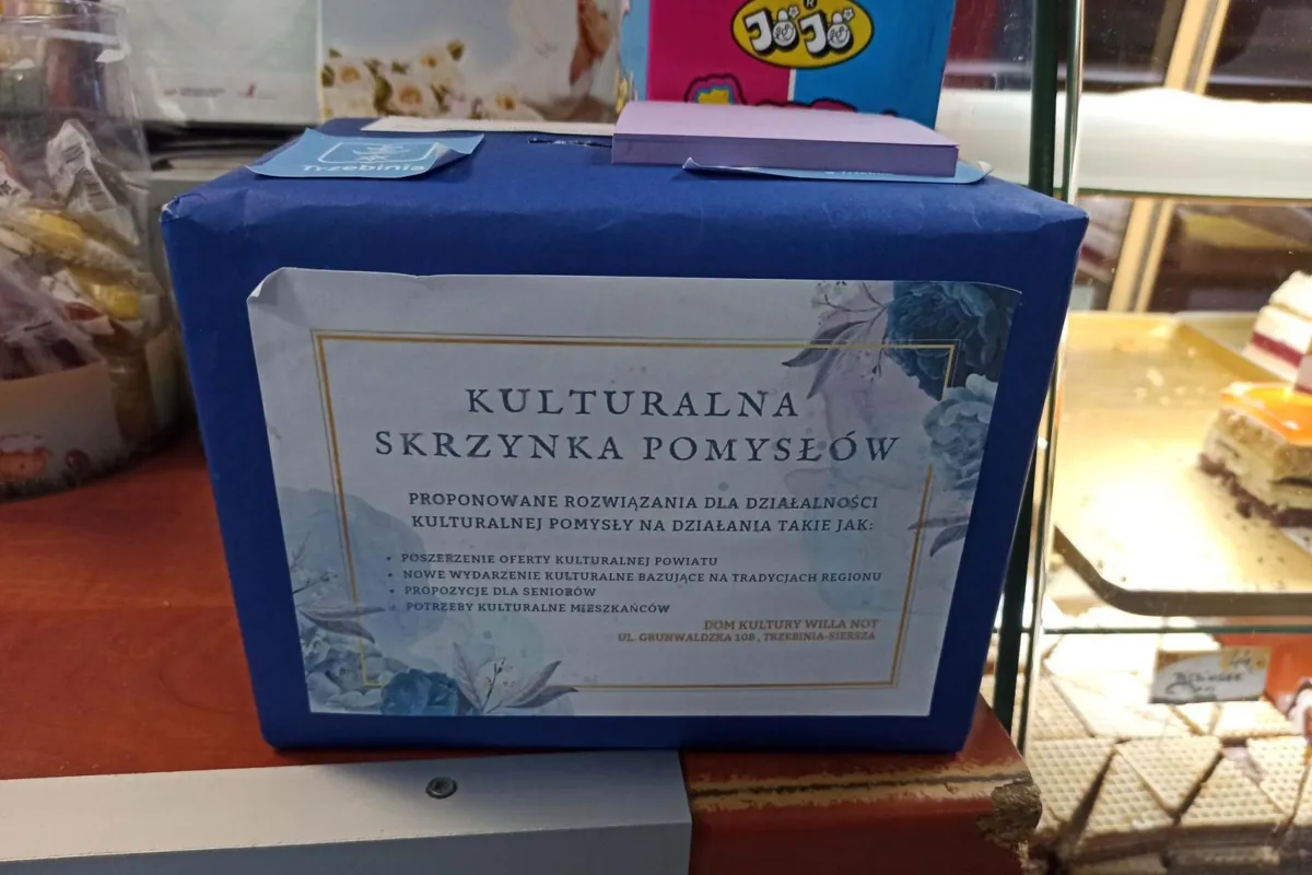 Skrzynki pomysłów kulturalnych czekają w Trzebini i Pile Kościeleckiej na propozycje mieszkańców