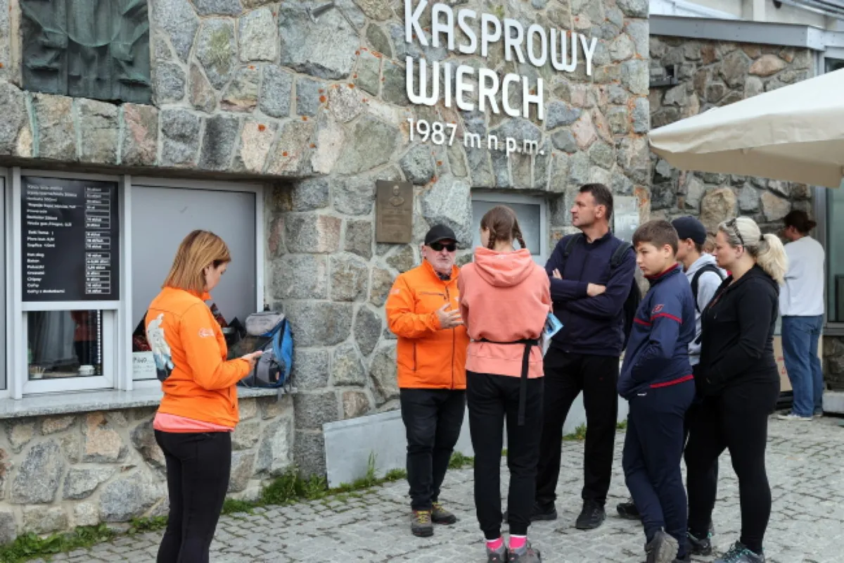 Akcja Stacja Edukacja na szczycie Kasprowego Wierchu w Zakopanem
