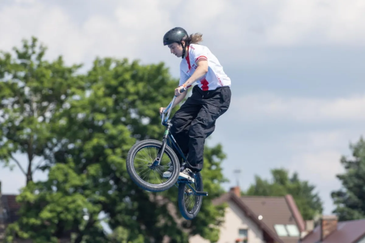 Wiktoria Maciuk:  na co dzień m.in. didżejka, na Igrzyskach Europejskich wystąpiła we freestyle na BMX