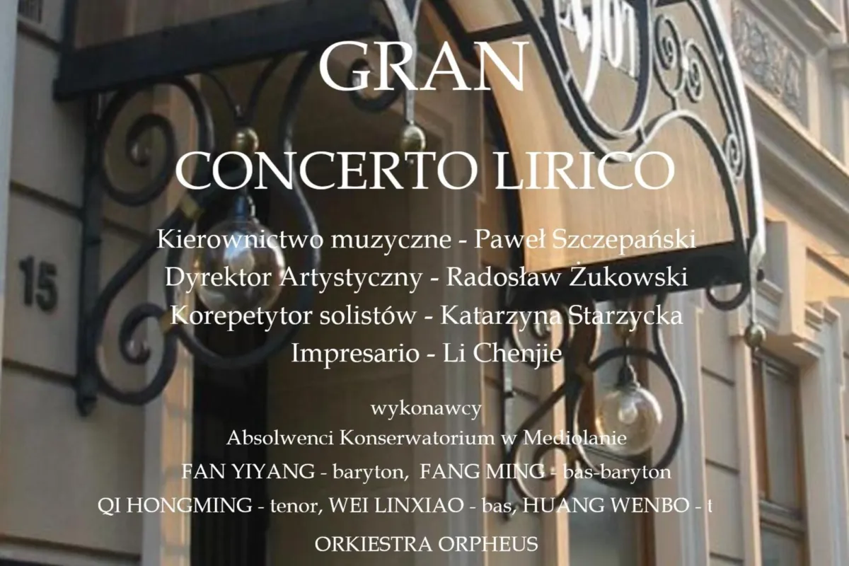 Gran Concerto Lirico w Krakowskiej Operze Kameralnej