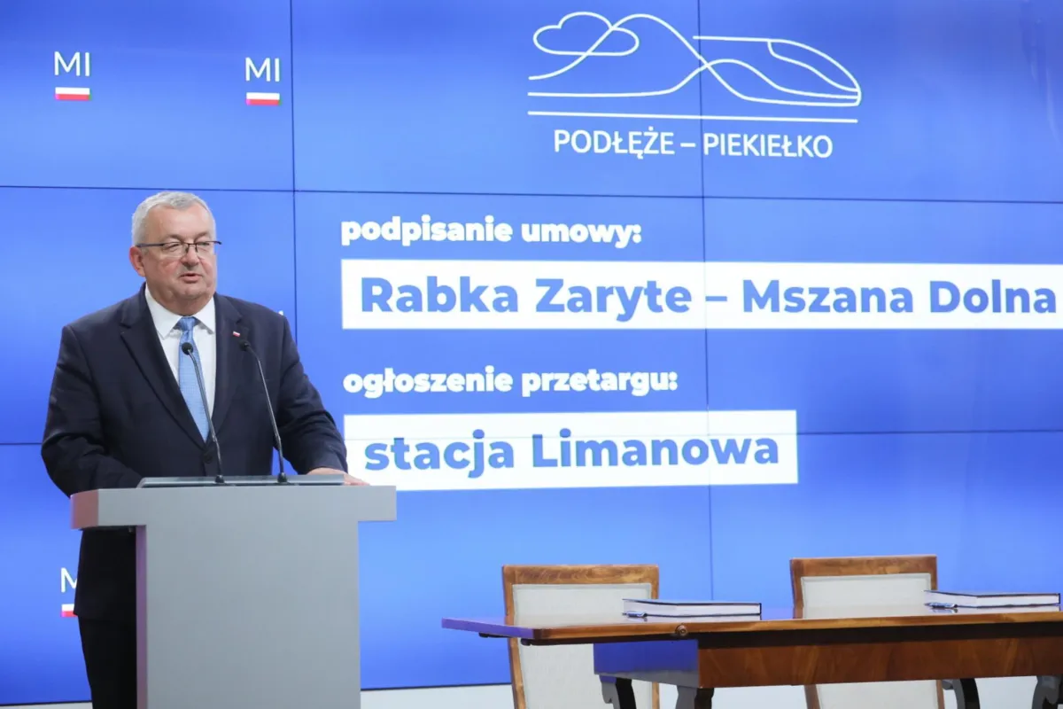 A. Adamczyk: połączenie "Podłęże – Piekiełko" otworzy komunikacyjnie Sądecczyznę