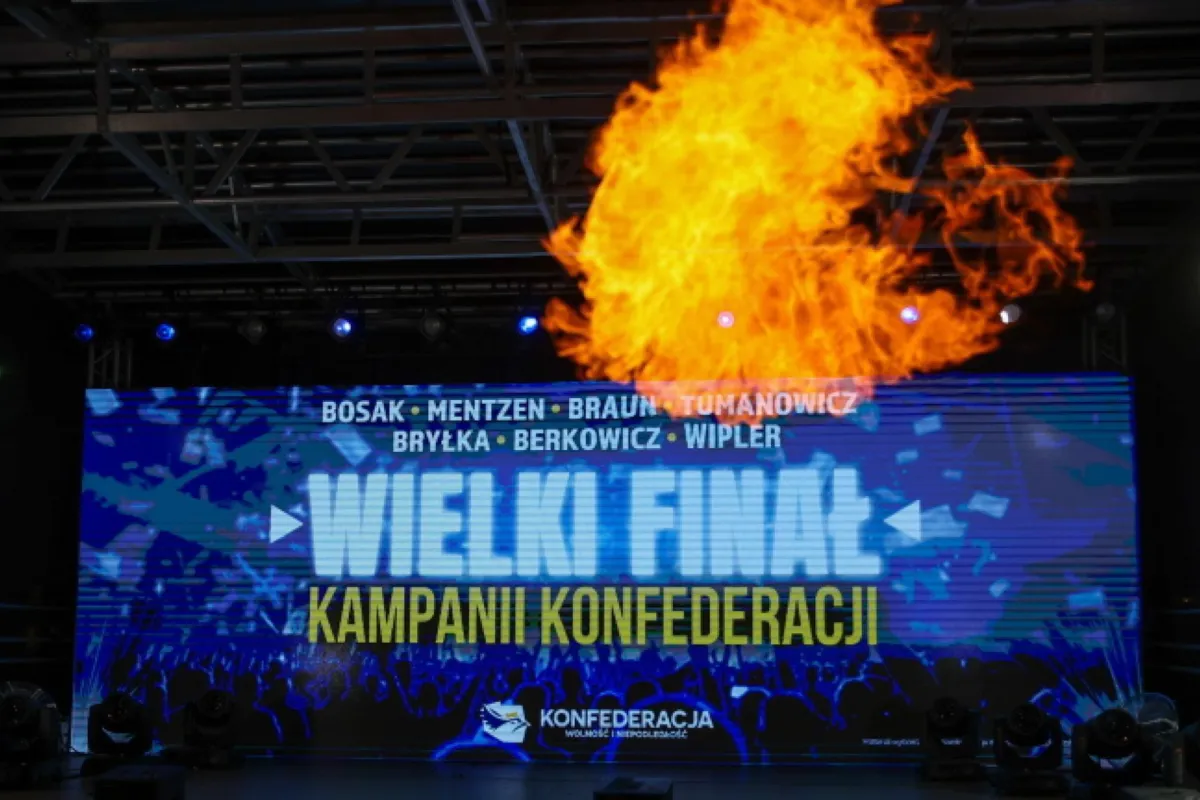 Finał kampanii wyborczej Konfederacji w Krakowie