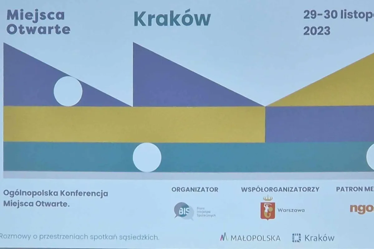 Kraków: "Miejsca Otwarte. Rozmowy o przestrzeniach spotkań sąsiedzkich"