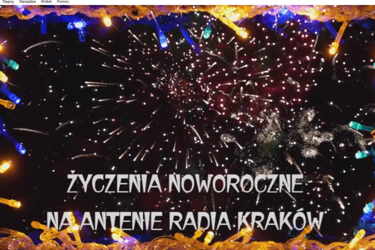 Noworoczne życzenia na antenie Radia Kraków 31.12