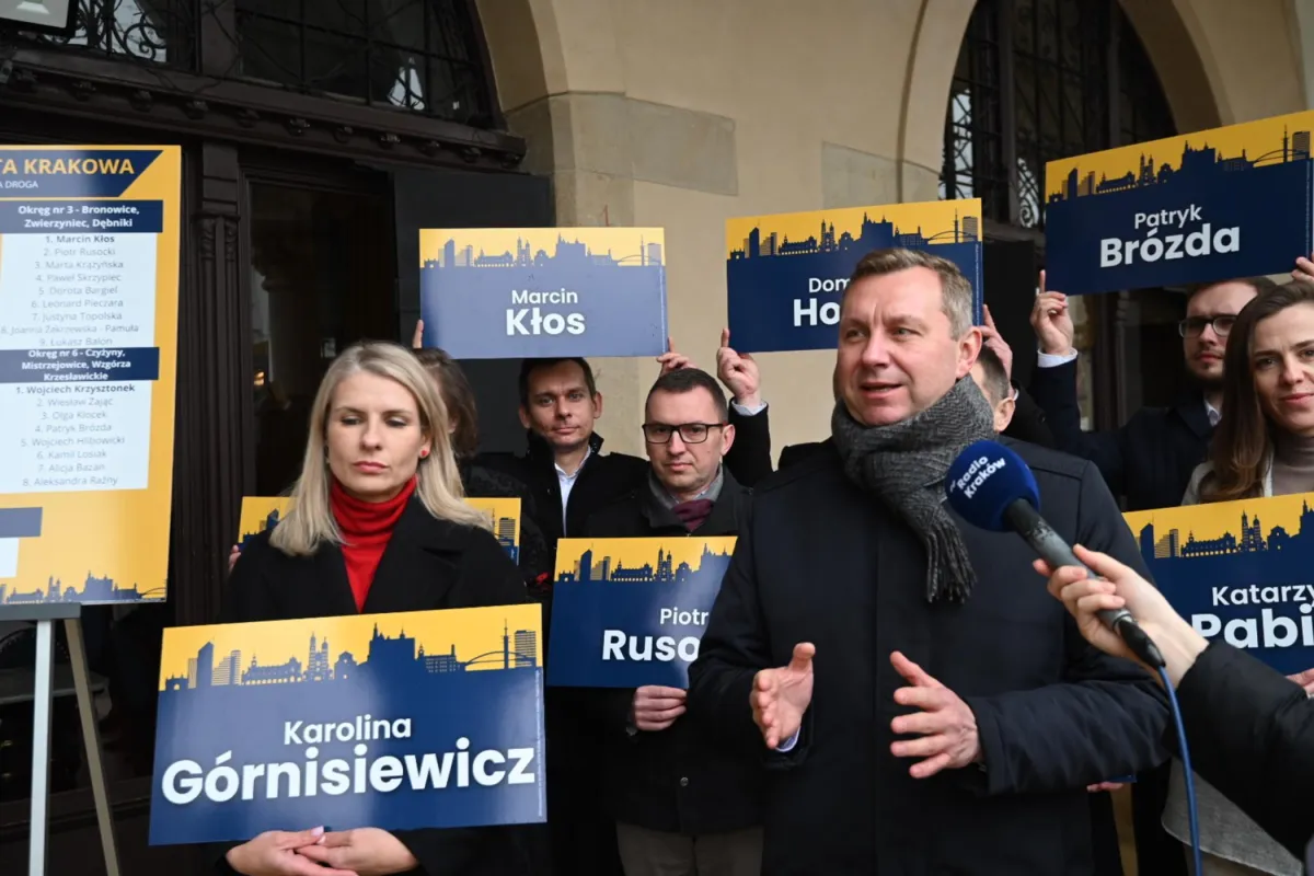 Rafał Komarewicz przedstawił swoich kandydatów do Rady Miasta Krakowa