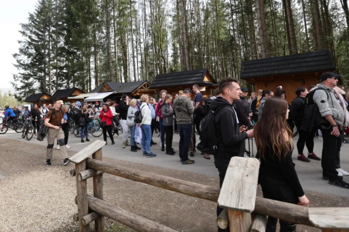 Tłoczno w Tatrzańskim Parku Narodowym