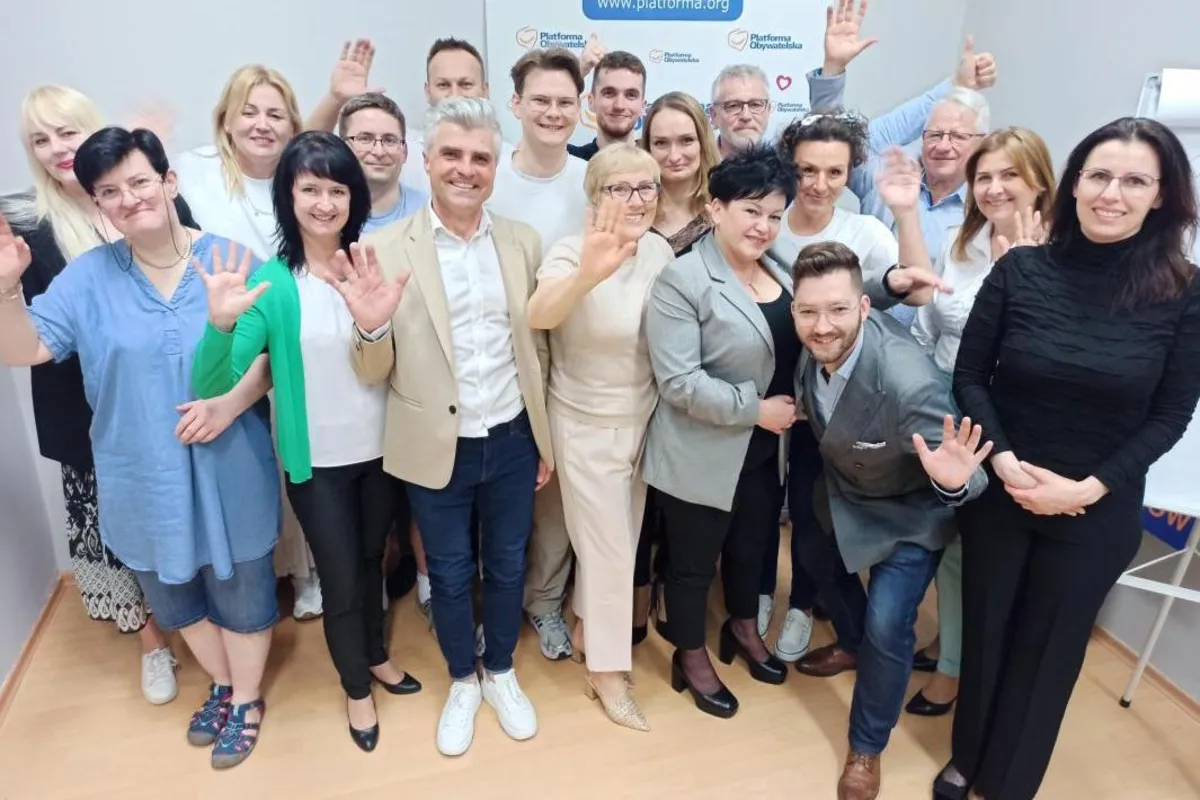 W Chrzanowie optymistyczne nastroje w sztabie Platformy Obywatelskiej