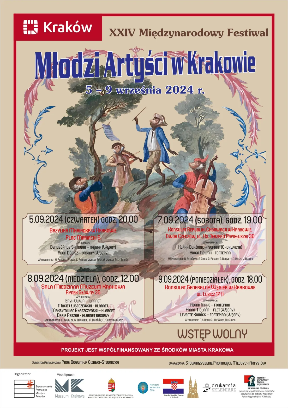 Rozpoczyna się XXIV Międzynarodowy Festiwal „Młodzi Artyści w Krakowie”