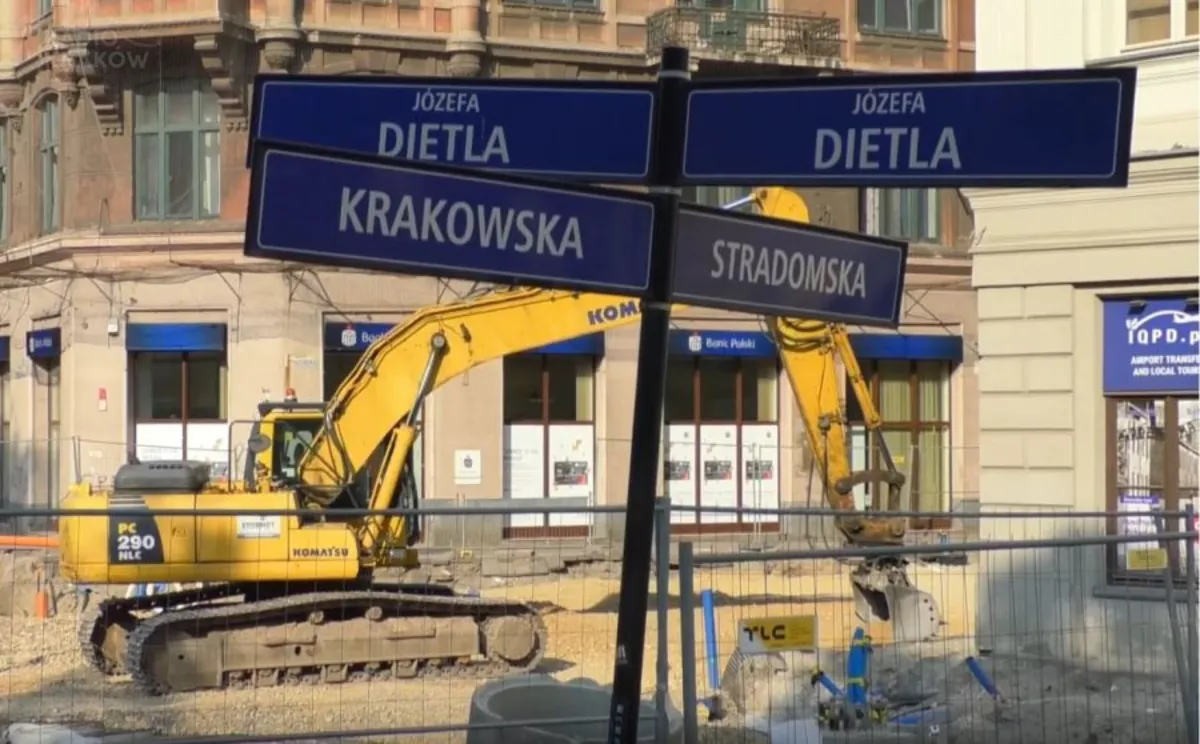 Archologiczne znaleziska opóźniają remont Krakowskiej. Utrudnienia w centrum potrwają dłużej