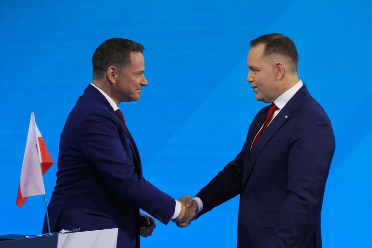 Trzaskowski i Nawrocki m.in. o Ukrainie, ale także o "ustawkach" i "półświatku"