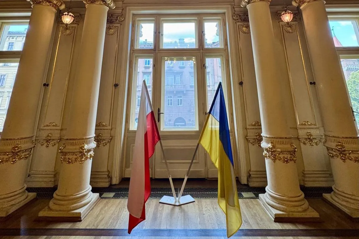 Dyrektor Teatru im. Słowackiego: Flaga Ukrainy zostanie przeniesiona do wnętrza budynku