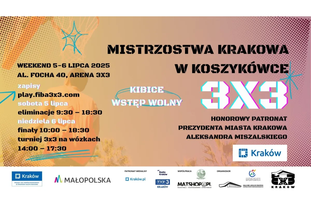 Mistrzostwa Krakowa w koszykówce 3x3 – uliczna koszykówka w rytmie miasta.