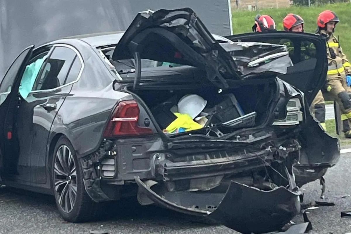 Karambol czterech aut na A4 pod Krakowem 