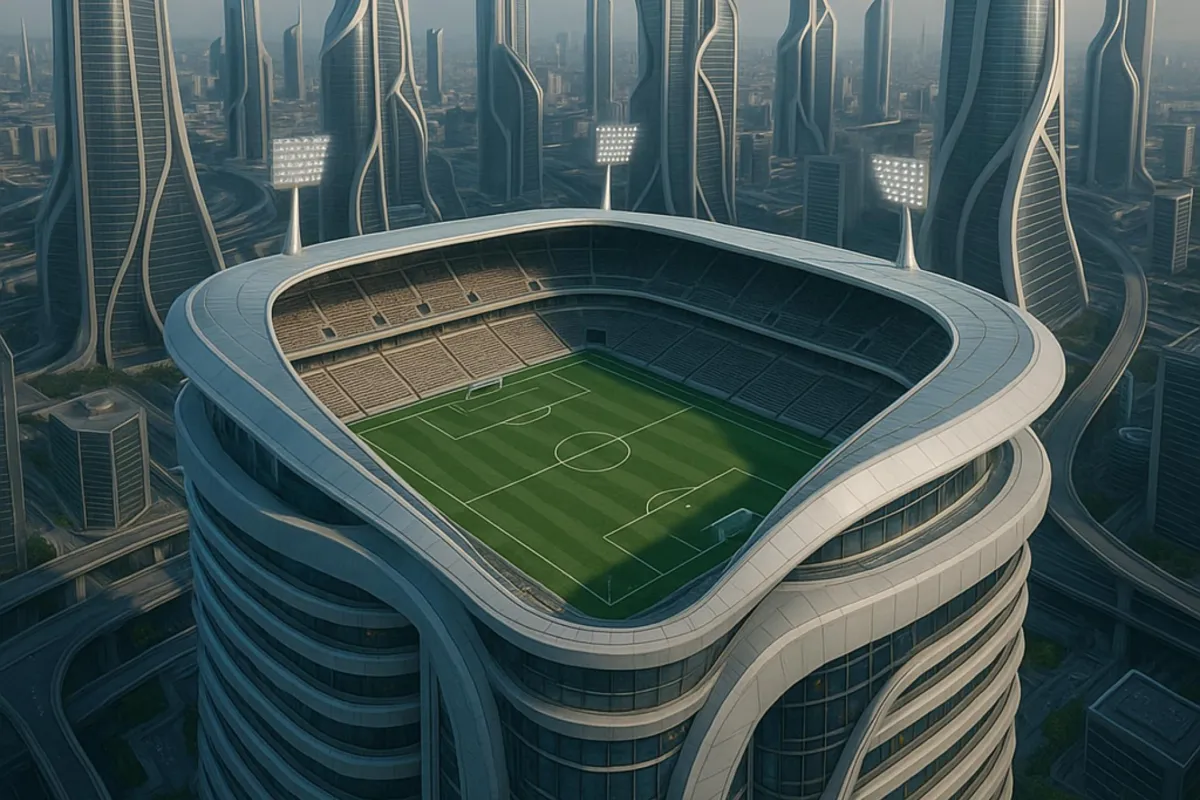 Miasto, które nie istnieje i stadion, którego nie ma. Jak uwierzyliśmy w wizję meczu na dachu wieżowca