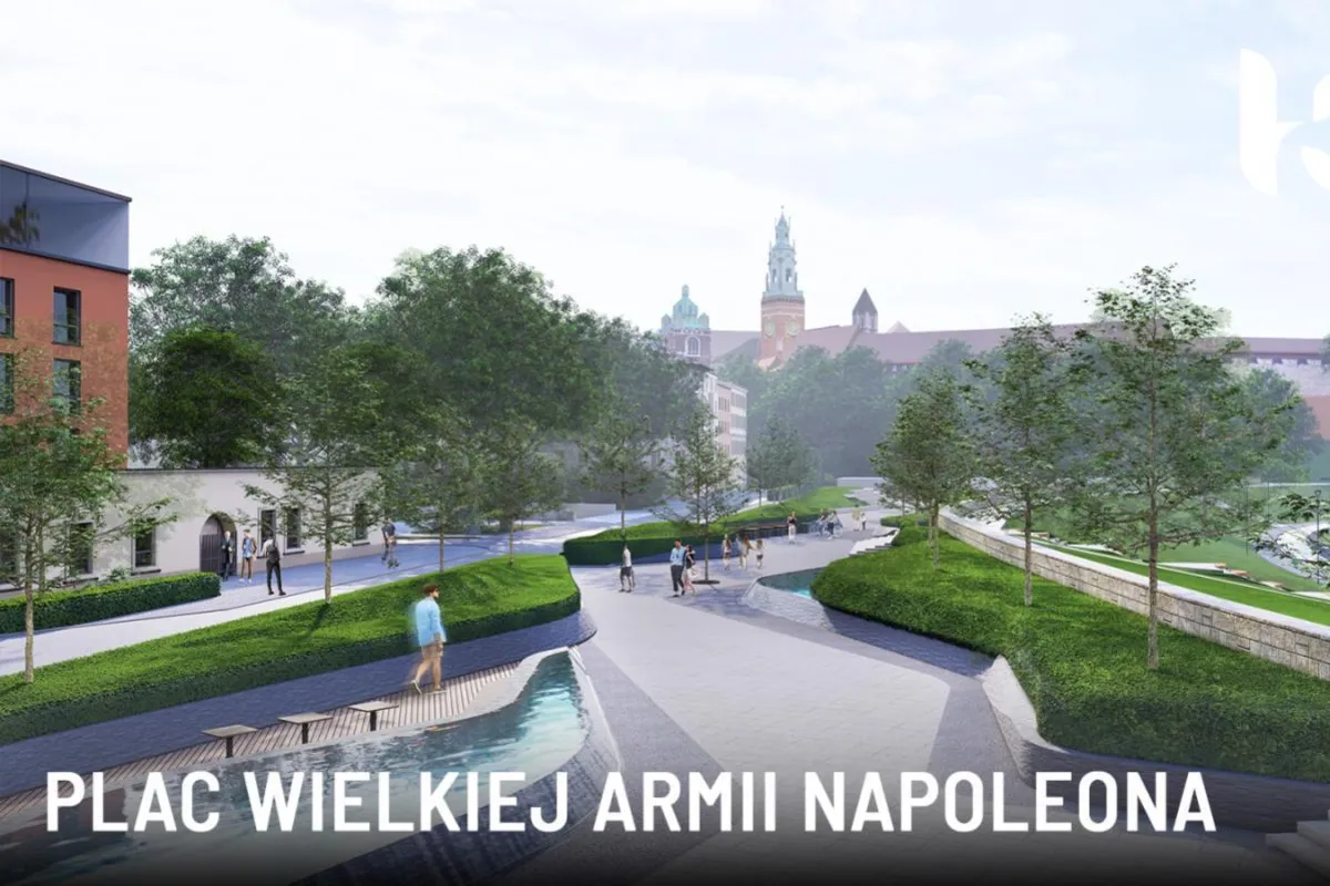 Koniec betonozy pod Wawelem. Plac zmieni się w zieloną przestrzeń