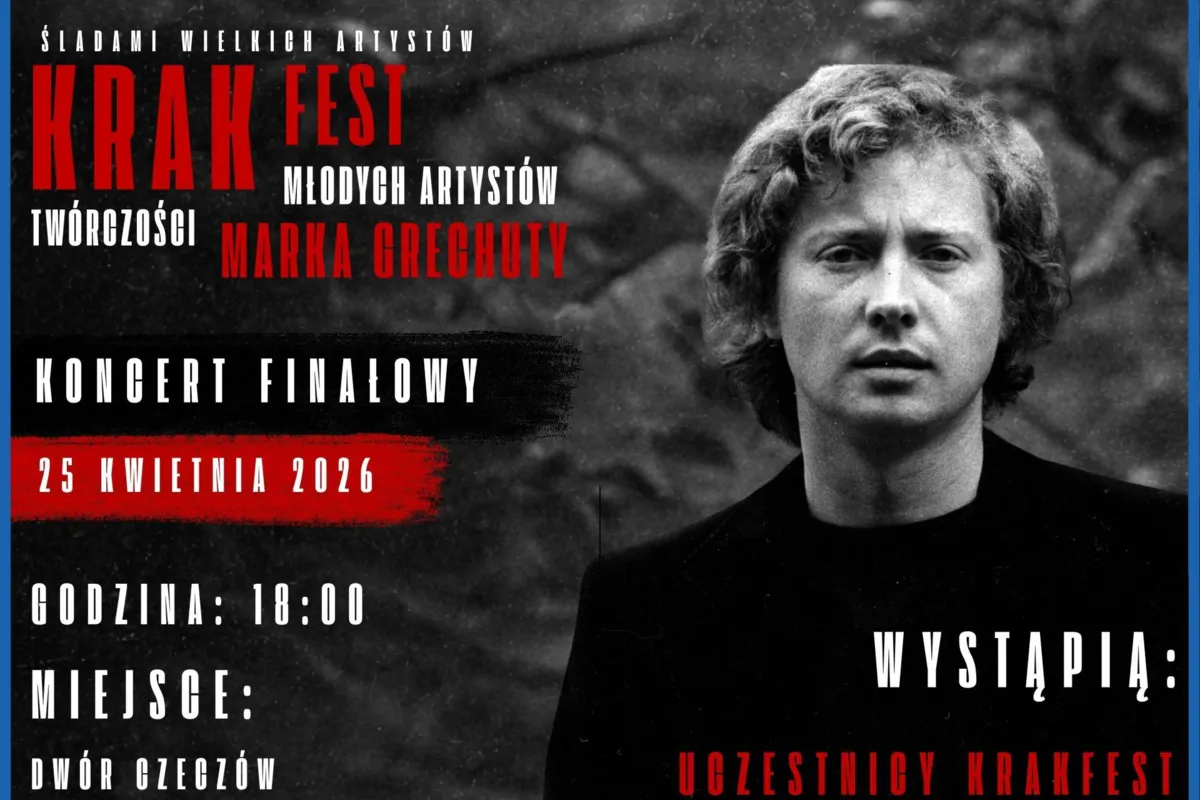 Koncert finałowy pierwszej edycji festiwalu „KrakFest Młodych Artystów – Twórczość Marka Grechuty”