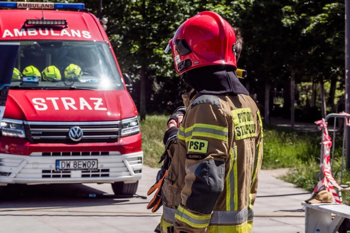 Kolizja trzech aut w Okocimiu. Były utrudnienia na drodze krajowej nr 75