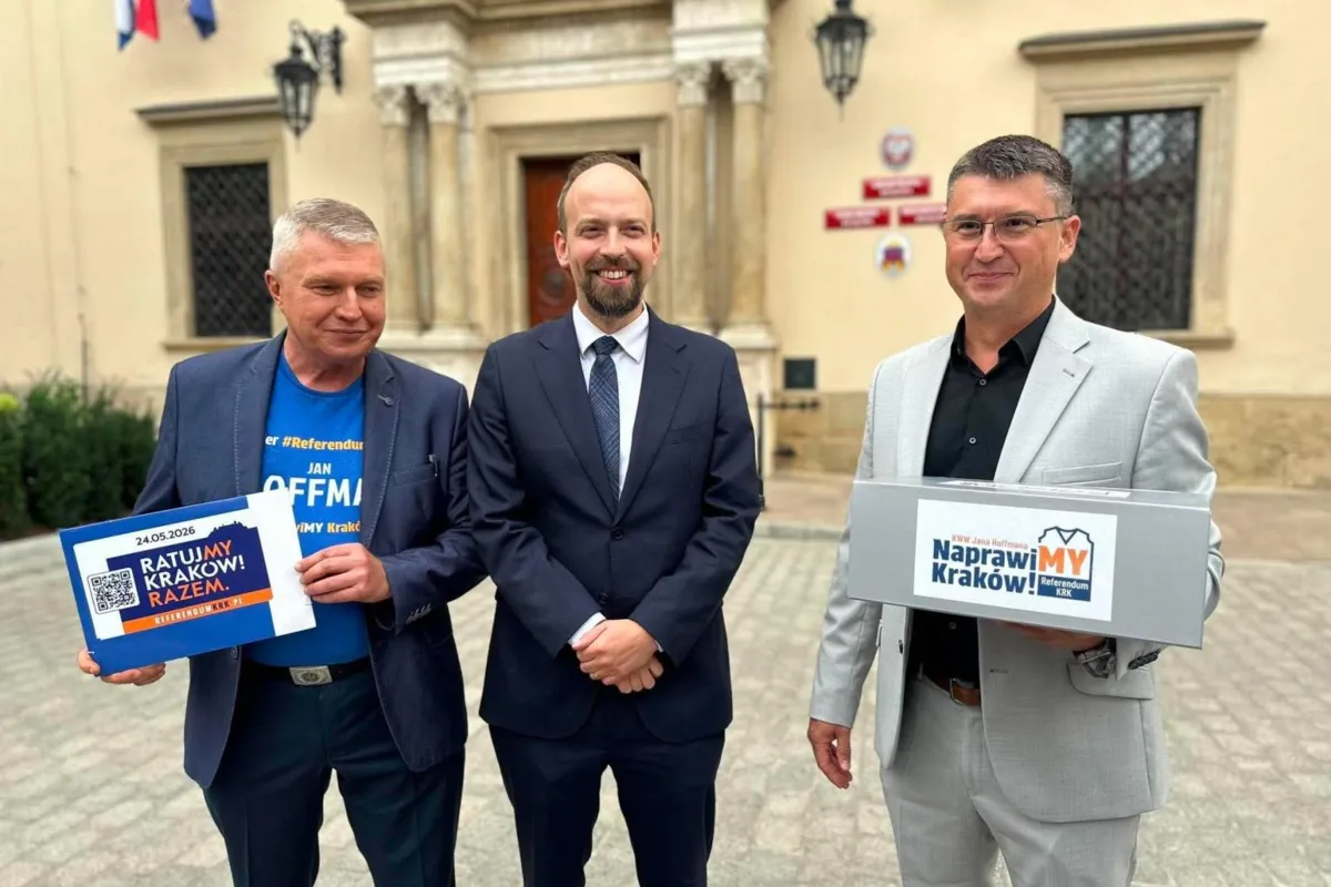 Jan Hoffman złożył podpisy. Inicjator referendum chce zostać prezydentem Krakowa
