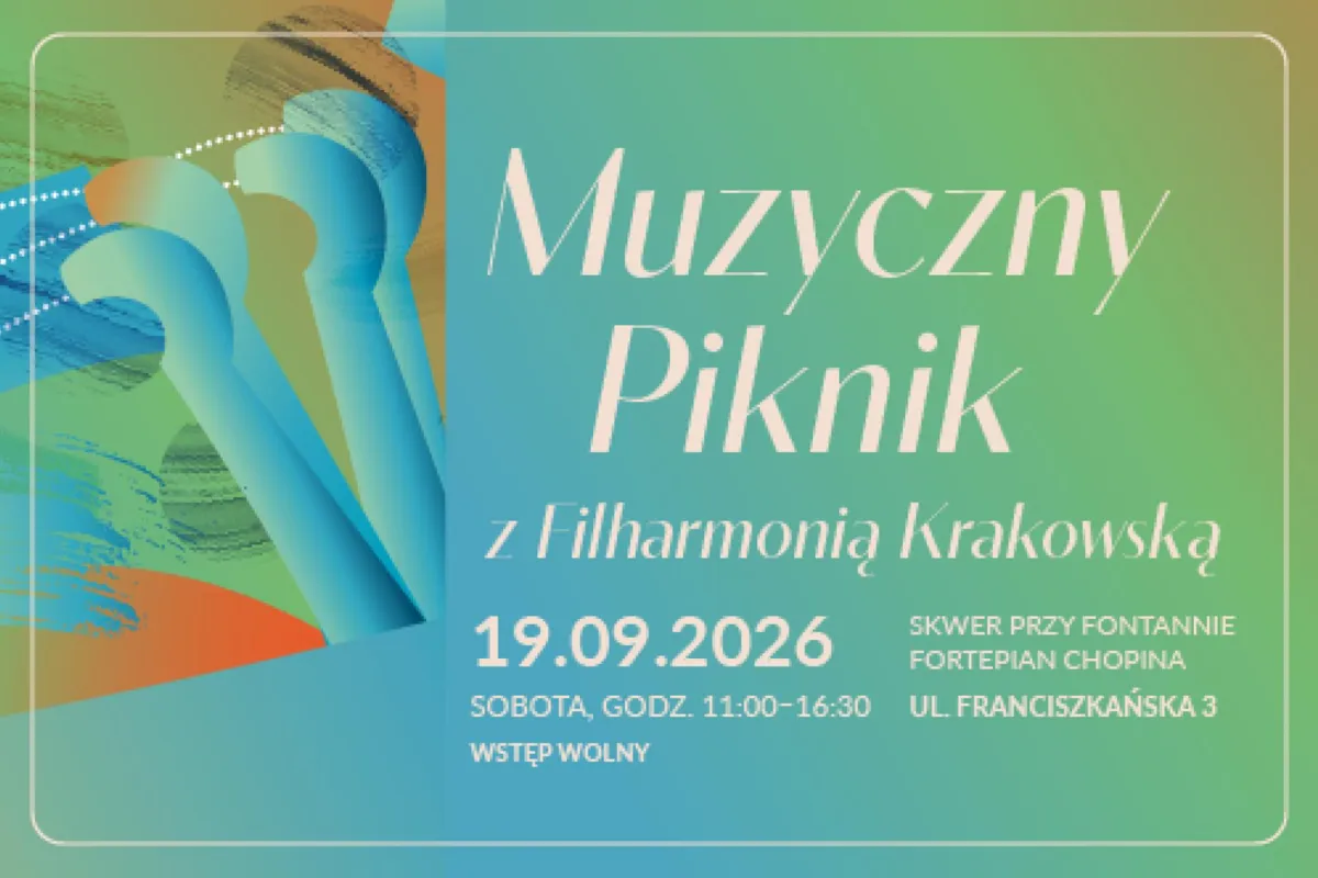 Muzyczny Piknik z Filharmonią przy fontannie Fortepian Chopina
