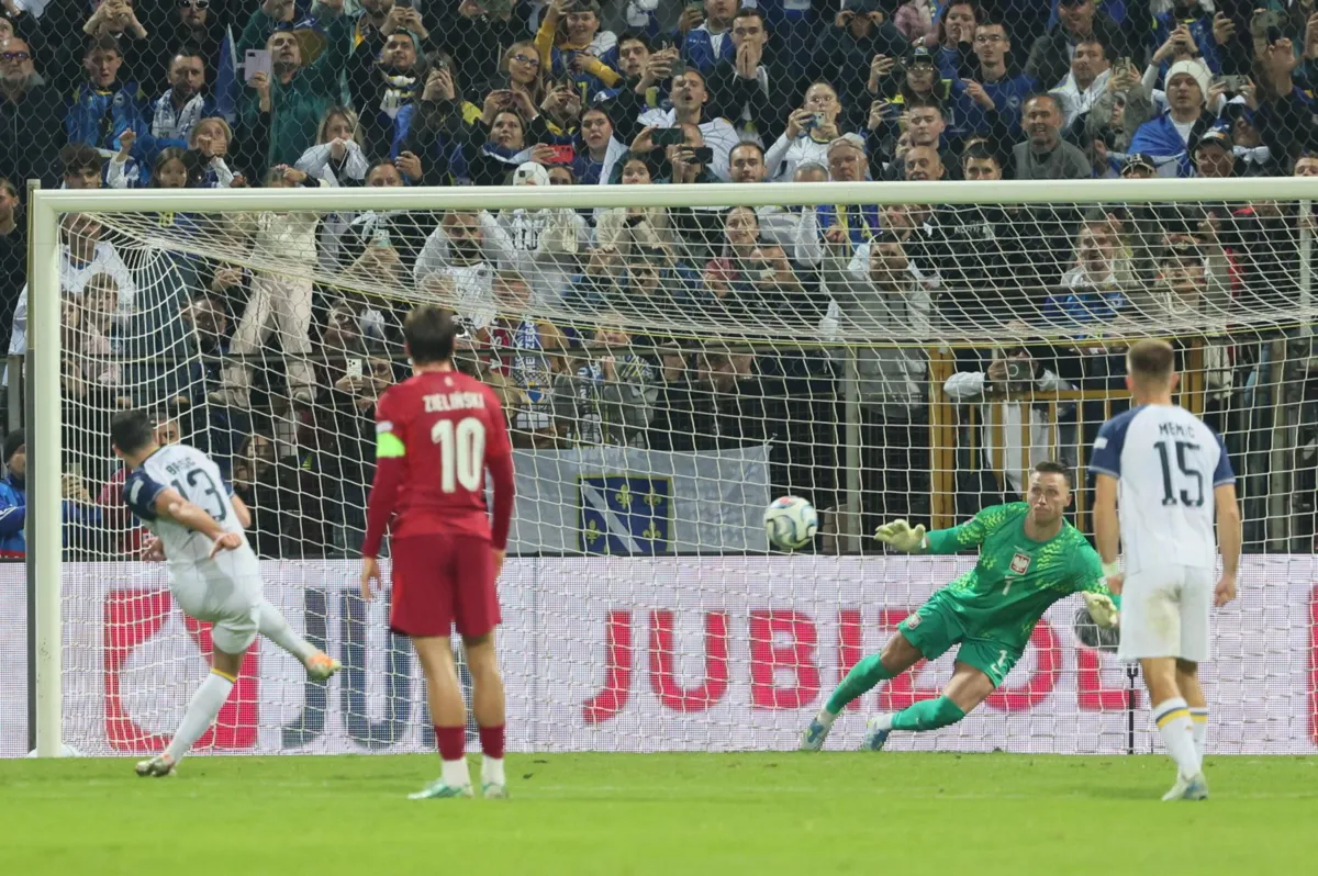 Piłkarska LN — Bośnia i Hercegowina - Polska 1:0 