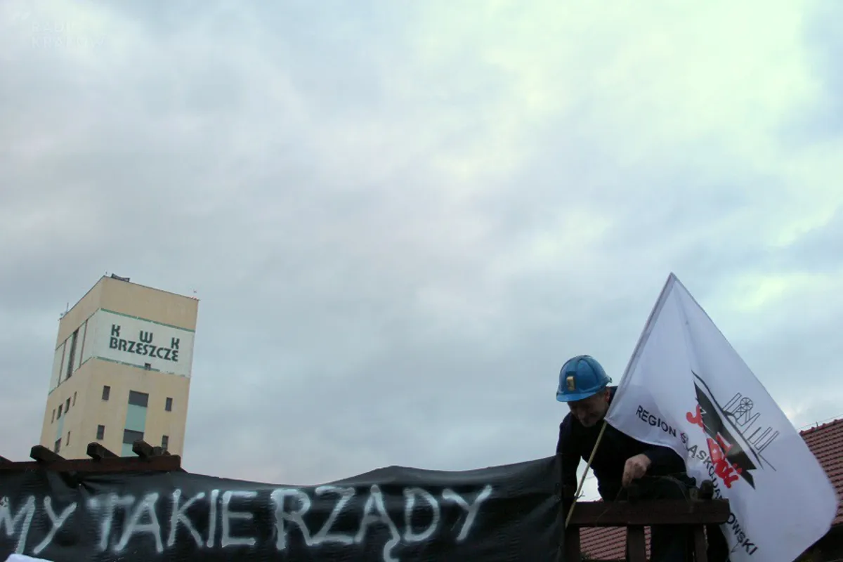 Brzeszcze, 10. dzień protestu, fot. Marek Mędela