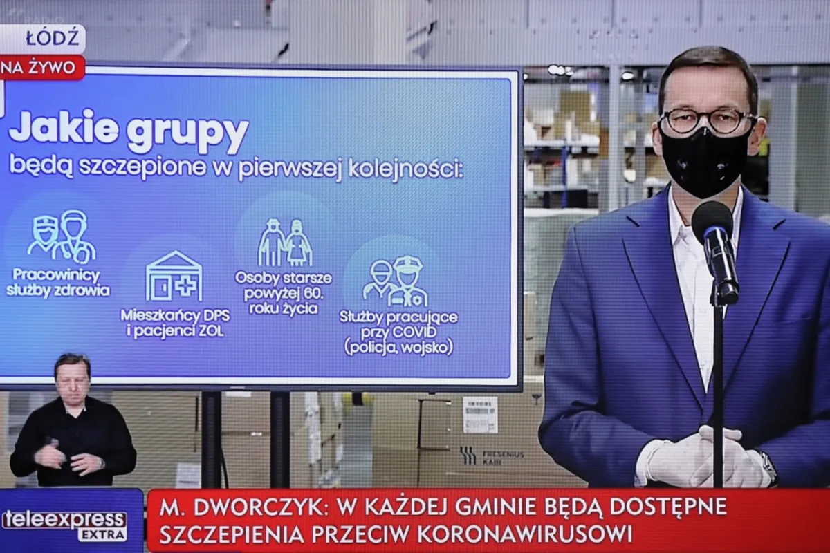 Premier: nie będziemy zmuszać do szczepień, ale za ich pomocą chcemy ochronić Polaków przed wirusem