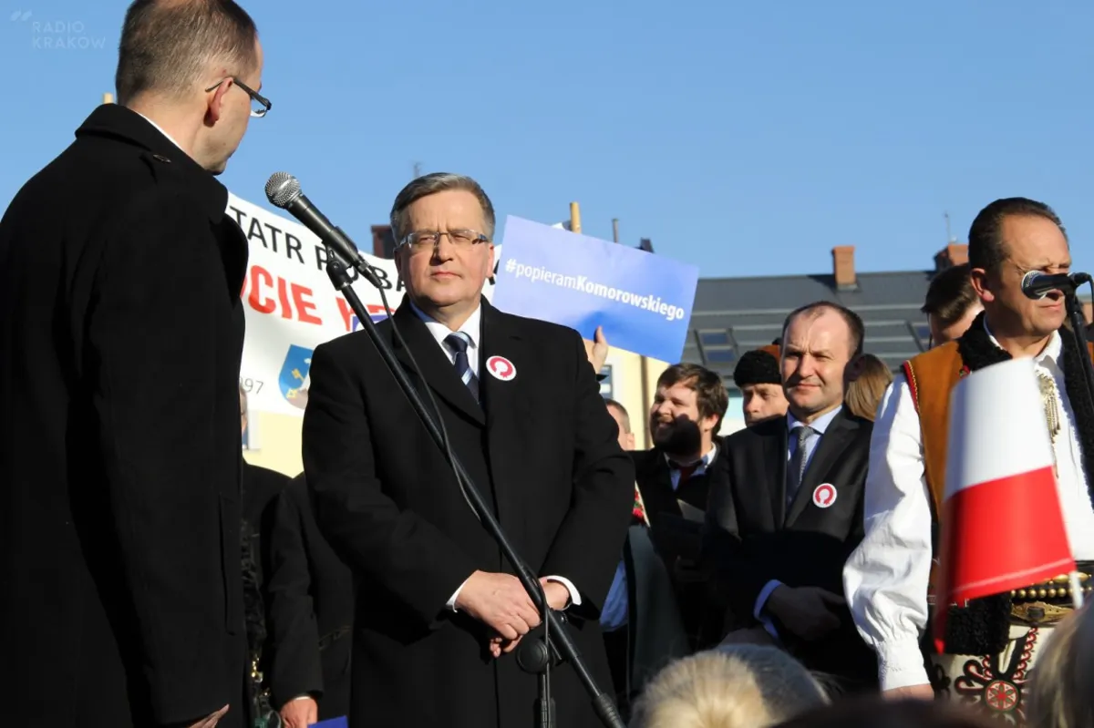 Prezydent Bronisław Komorowski w Nowym Targu 8.03.15 fot: Przemek Bolechowski