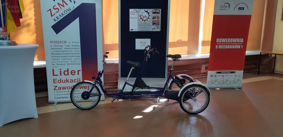 Polscy i niemieccy uczniowie zbudowali elektryczny tandem dla seniorów