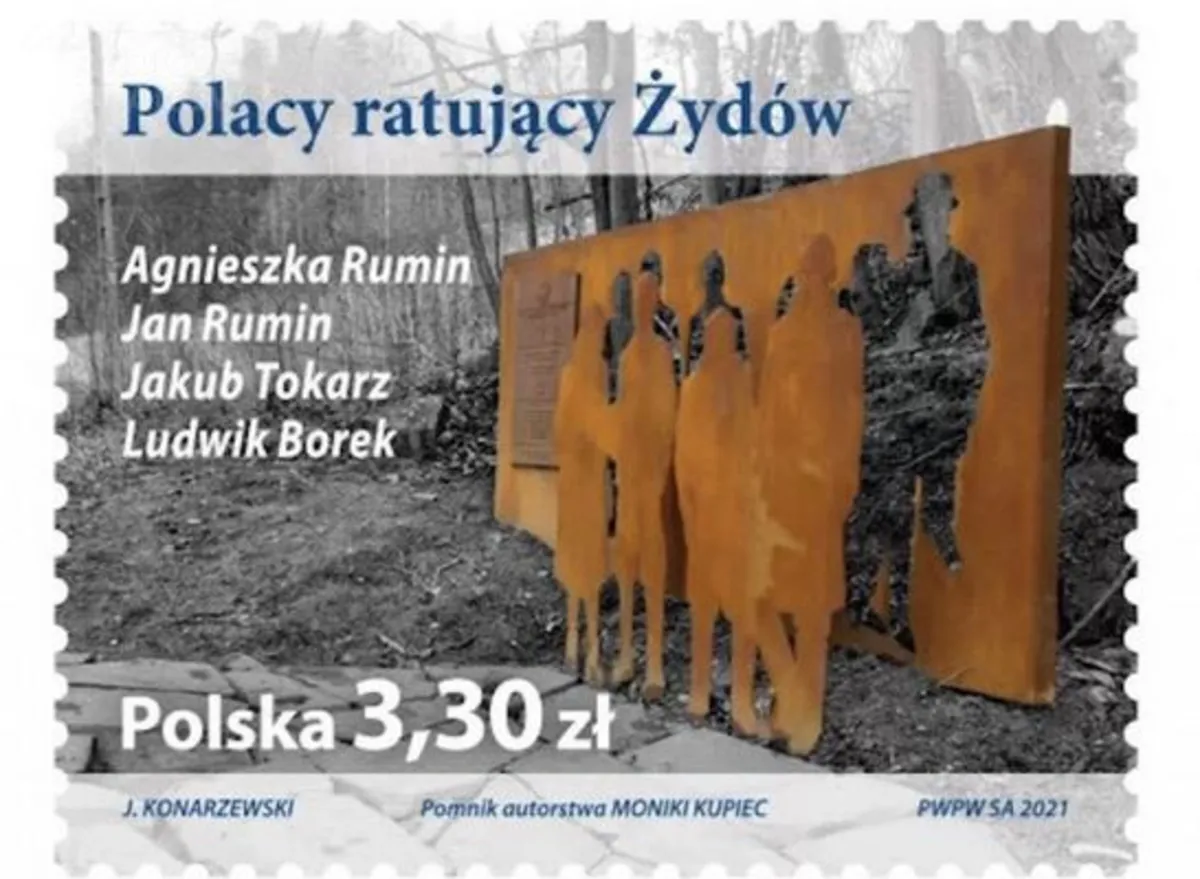 Poczta Polska wprowadza znaczek honorujący Polaków ratujących Żydów