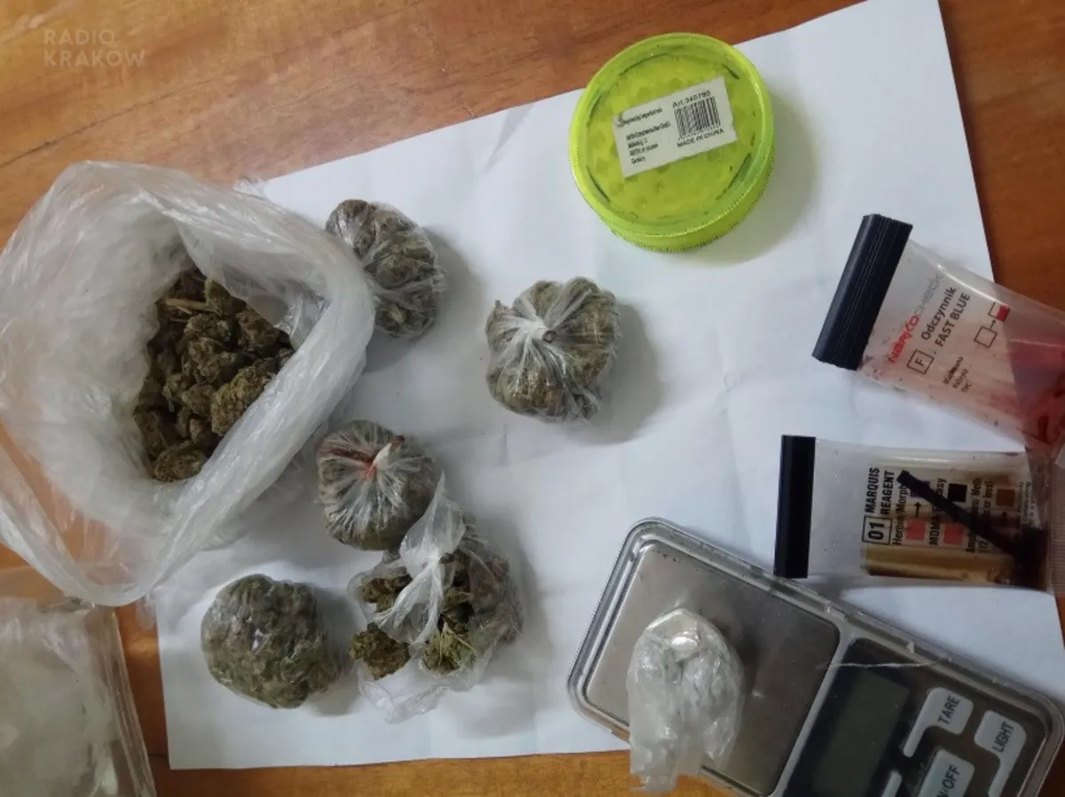 Zatrzymany diler chciał przekupić policjantów marihuaną i gotówką