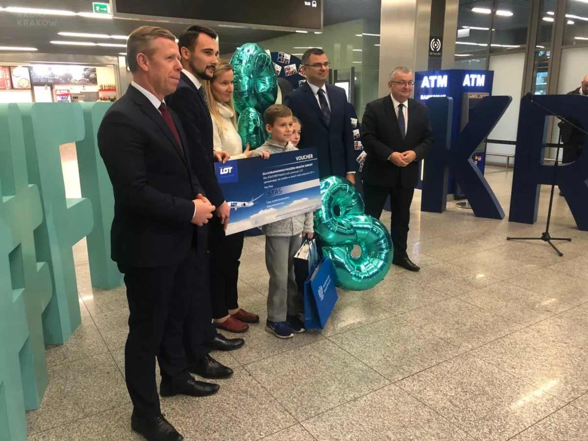 8-milionowy pasażer w porcie lotniczym Kraków-Balice