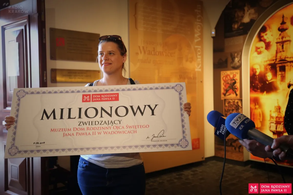 Milionowy gość w muzeum papieskim w Wadowicach