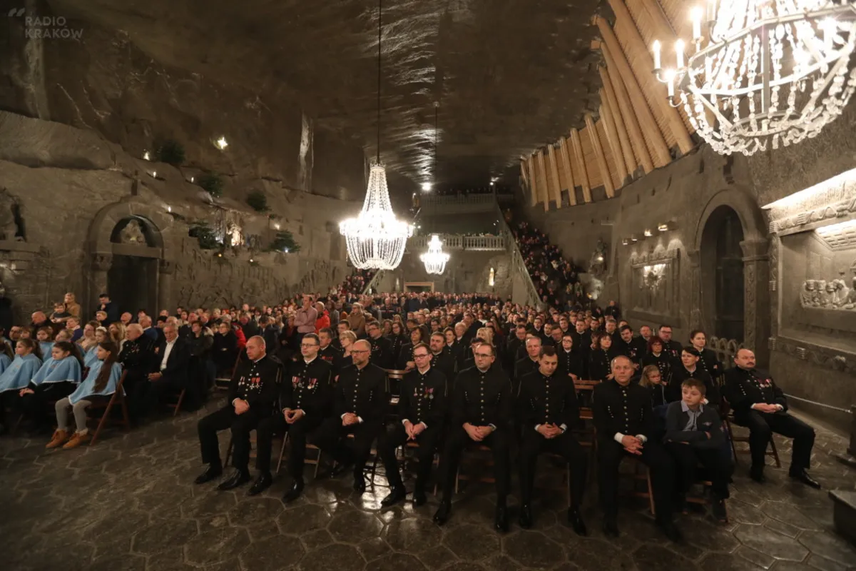 Podziemna wigilia w kopalni soli w Wieliczce. ZDJĘCIA