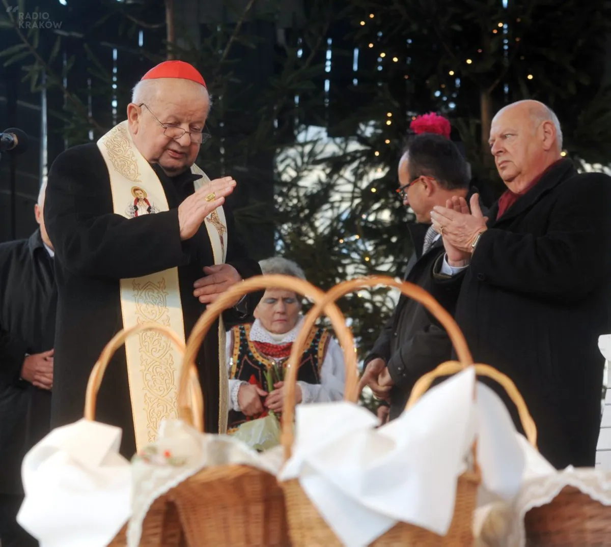 Kardynał Stanisław Dziwisz składa świąteczne życzenia 20.12.15  fot: Marek Lasyk