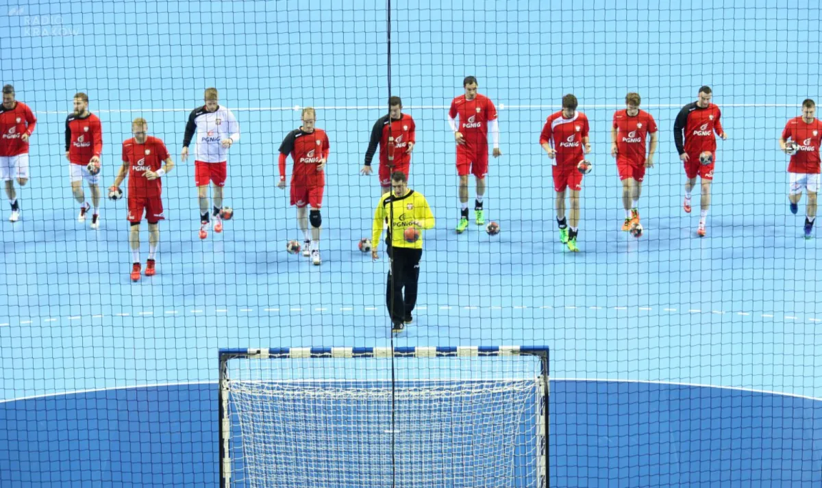 Polscy piłkarze ręczni trenowali w Tauron Arenie Kraków