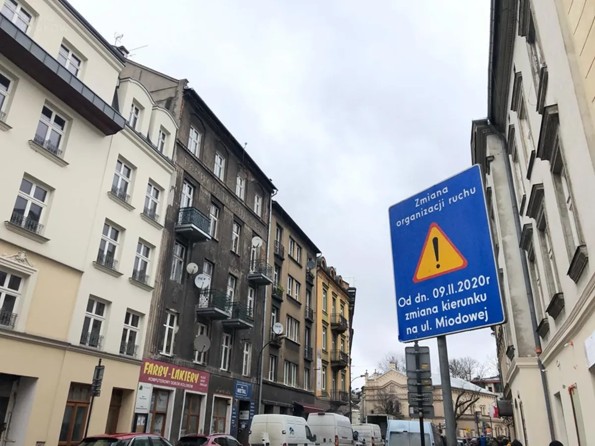 Kolejne zmiany na Kazimierzu. Ulica Miodowa będzie jednokierunkowa