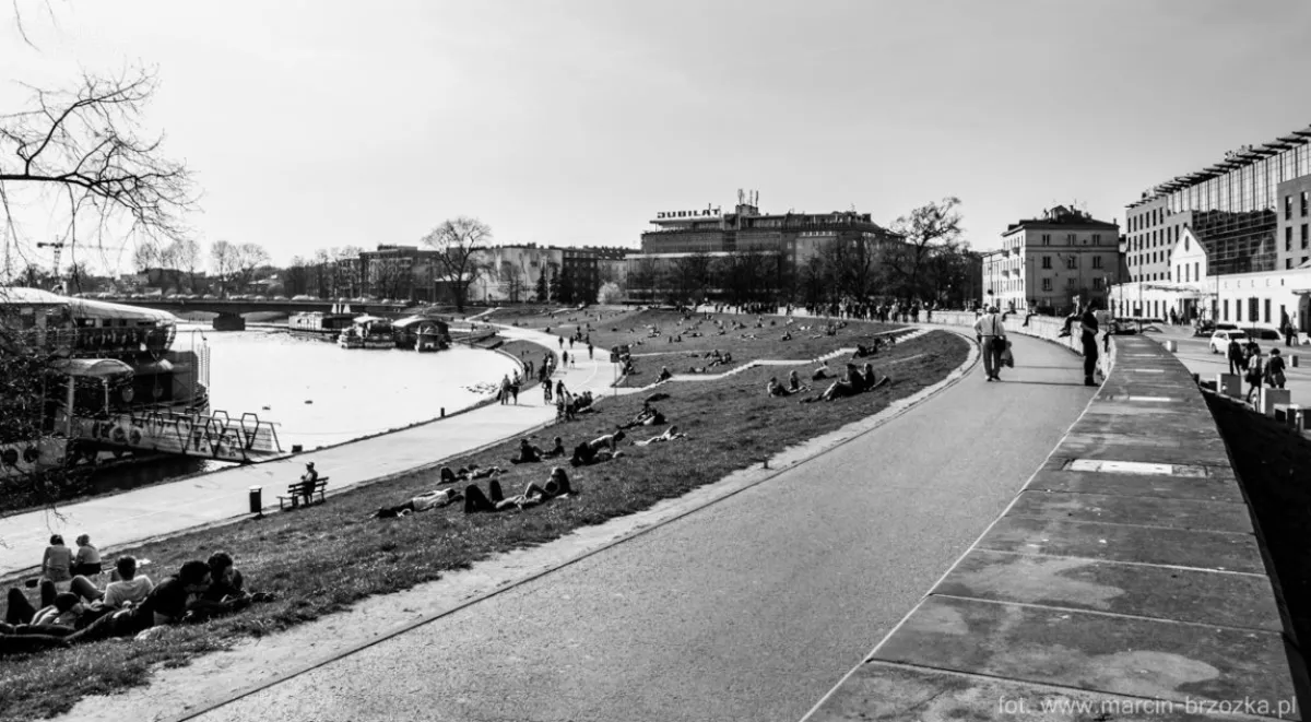 Wiosenne oznaki pod Wawelem