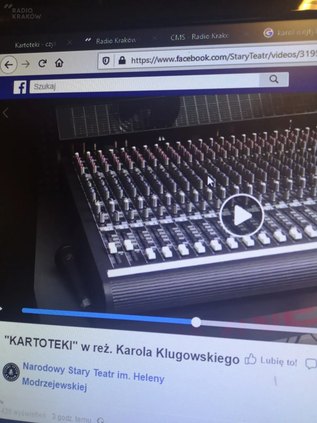 Stary Teatr zaprasza na "Kartoteki" Tadeusza Różewicza 