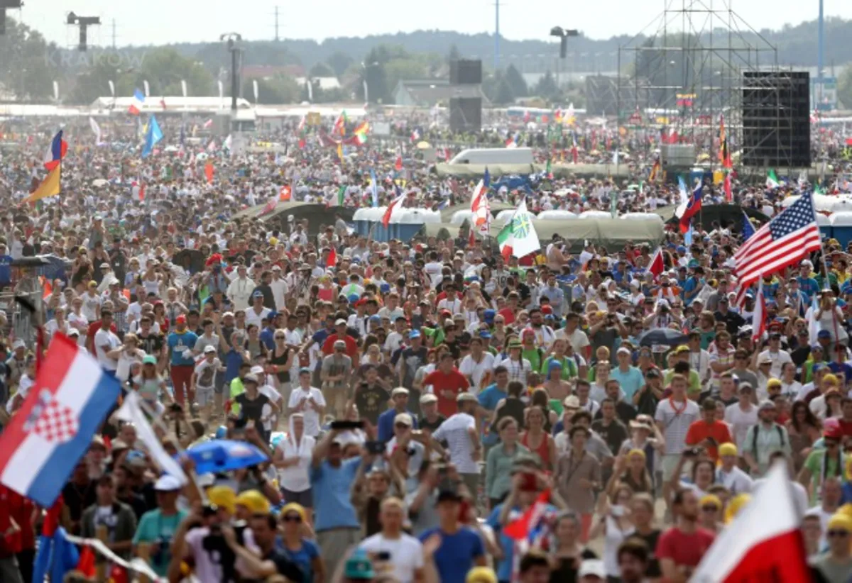 Msza Posłania - ostatnia msza z udziałem papieża Franciszka w czasie Światowych Dni Młodzieży w Polsce 31.07.16