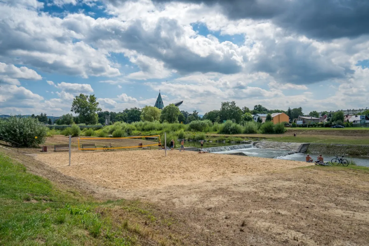 Nowa plaża w centrum Nowego Sącza