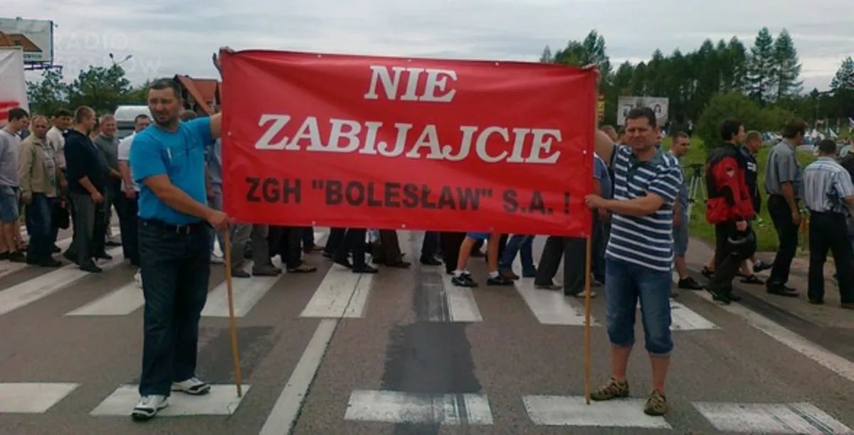 Górnicy blokowali drogę, domagają się zmiany przepisów