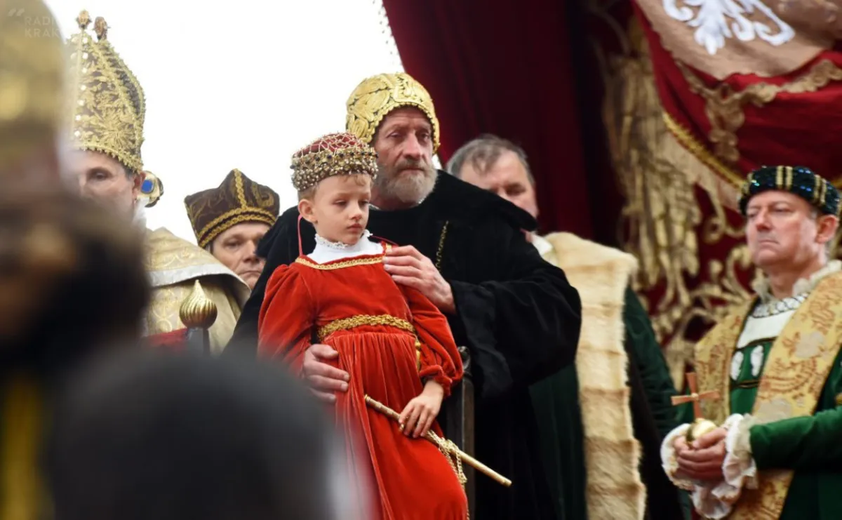 Inscenizacja Hołdu Pruskiego na Rynku Głównym w Krakowie