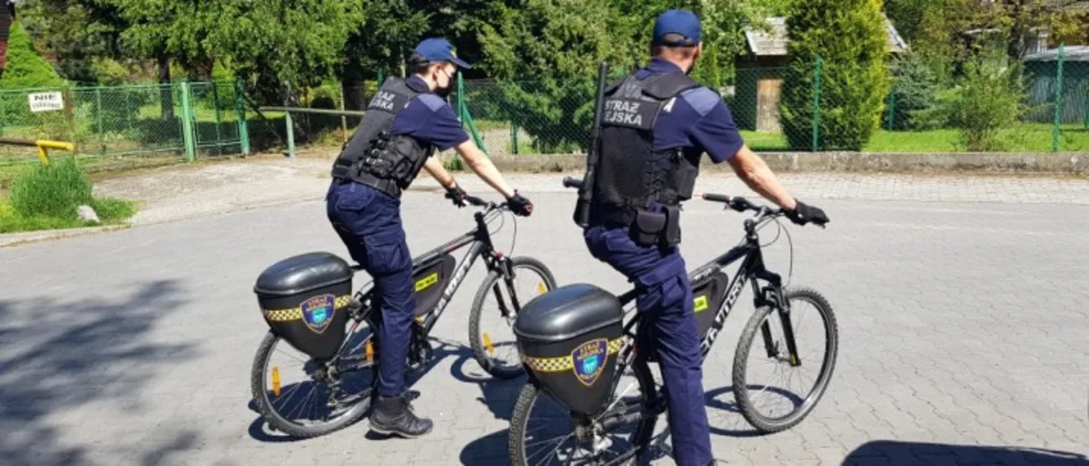 Myślenice kolejnym małopolskim miastem z patrolami straży miejskiej na rowerach