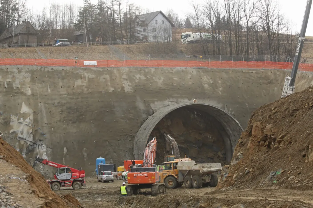 Rozpoczęło się drążenie tunelu na trasie Lubień - Rabka Zdrój 