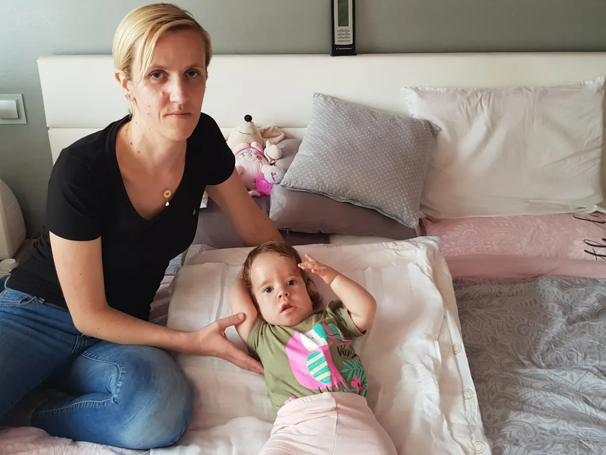 9-miesięczna Hania z Myślenic - jedyna w Polsce z taką chorobą