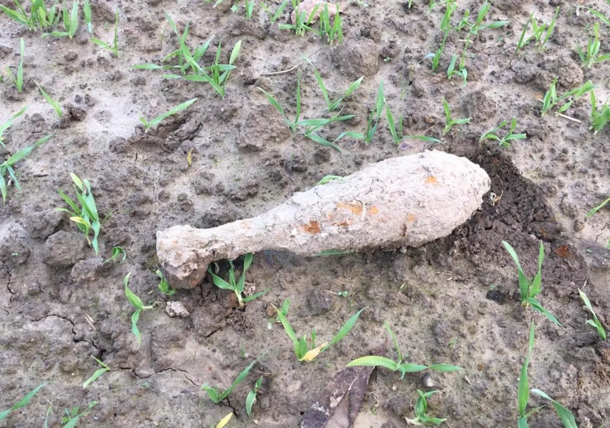 Mieszkaniec Kozińca koło Wadowic znalazł pocisk moździerzowy