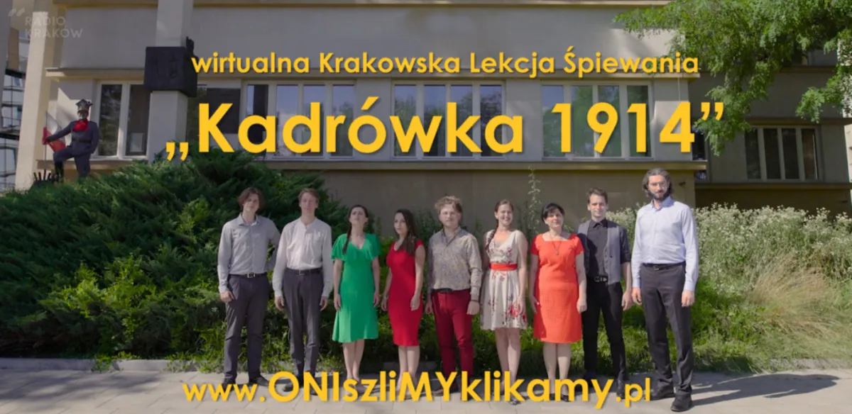 Kolejna Lekcja Śpiewania wirtualnie. "Kadrówka 1914" w Internecie