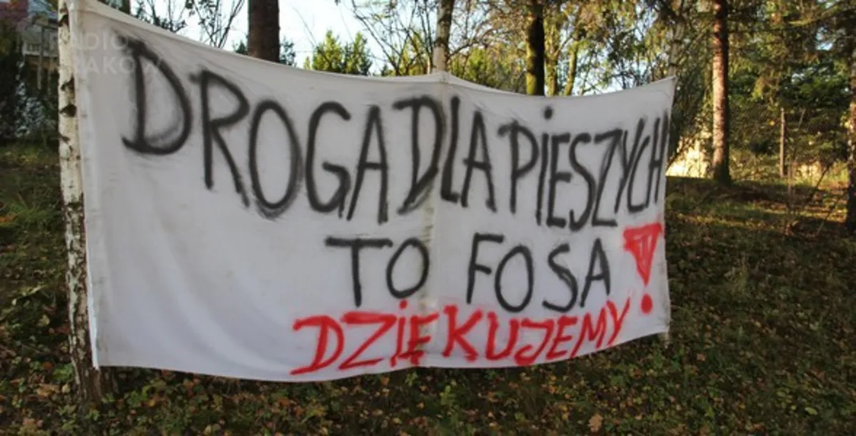 Blokada  DK 44 między Skawiną a Oświęcimiem