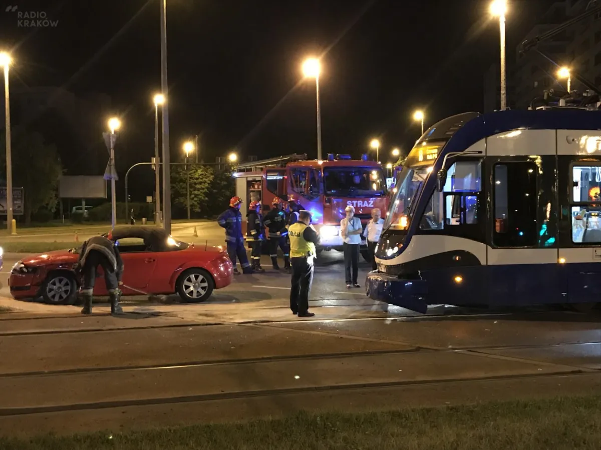 Wypadek na ul Bratysławskiej w Krakowie